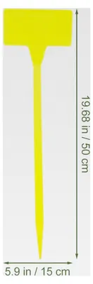 Produktbild von 10 Stück Wiederverwendbare Pflanzenetiketten 30 cm Lange Wetterfeste Pflanzenschilder Zum Beschriften Für Garten, Gärtnerei, Kräuter Und Blumen