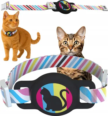 Obrázek produktu pro GPS lokátor koček Mili Mitag nastavitelný obojek pro kočky Black Cat