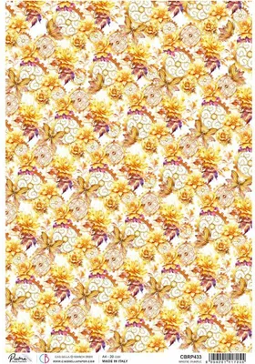Immagine prodotto di Carta di riso per decoupage A4 - Ciao Bella - Viola mistico