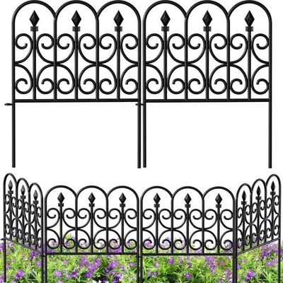 Produktbild von Famanu Gartenzaun Dekorative Metallpaneele - 81 cm x 61 cm, 5 Stück