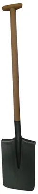 Obrázek produktu pro HUKA 5364 Rýč hranatý s násadou "T" 90 cm, kladívkový lak
