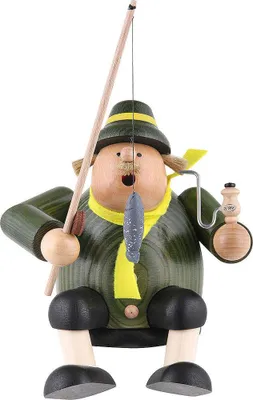 Produktbild von Angler - Kantenhocker (18cm) Räuchermann von KWO
