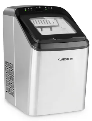 Produktbild von Klarstein Eiswürfelmaschine Klein, 2,9 L Eiswürfelbereiter, Eiswürfelmaschine für 15 kg Große und Kleine Eiswürfel, Schnelle Mini-Eiswürfelmaschine, Eiswürfelbereiter Selbstreinigend