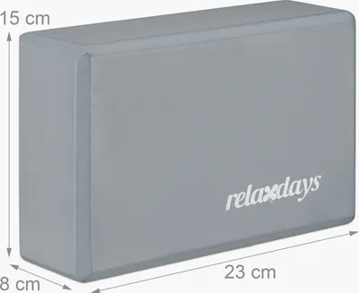 Immagine prodotto di Set di 2 blocchi yoga Relaxdays in schiuma rigida per esercizi antiscivolo