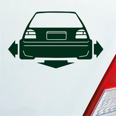 Produktbild von Auto Aufkleber Breiter Tiefer Lauter Wörtersee 15x9 cm Dunkelgrün Sticker Heckscheibenaufkleber