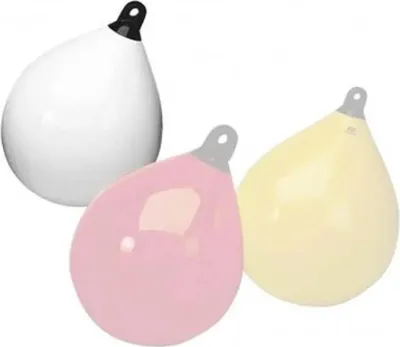Produktbild von PLASTIMO Kugelfender, weiss/schwarz, 45x62cm