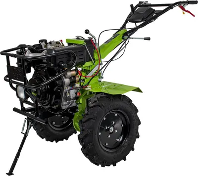Produktbild von Diesel-Einachsschlepper 12 PS 4T Direktantrieb Fräsen und Doppelhäufler VITO