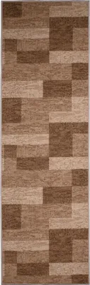 Image de Tapiso Tapis antidérapant Moderne Marron Salon 67 x 260