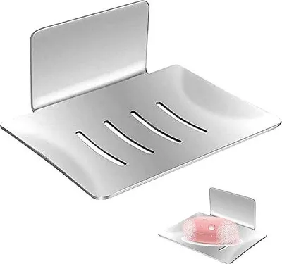 Produktbild von Famanu Seifenhalter selbstklebend - rostfreies Edelstahl, bohrfrei