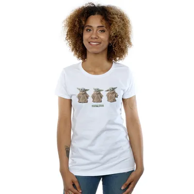Produktbild von Star Wars - "The Mandalorian The Child" T-Shirt für Damen BI42967 (L) (Weiß)