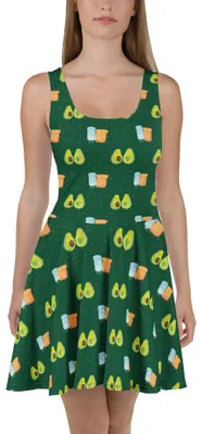 Produktbild von Mr. & Mrs. Panda Kleid Avocado Pärchen XL - Grün - Geschenk, Familie, Strandkleid, Schwangerschaft, Liebe, Shirtkleid, Damen-Sommerkleid, Luftiges Sommerkleid