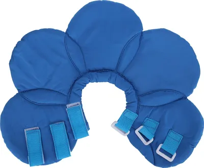 Produktbild von Hundehalsband in Blumenform, verstellbar, weiches Halsband zur Wundheilung für Haustiere, Blau, M
