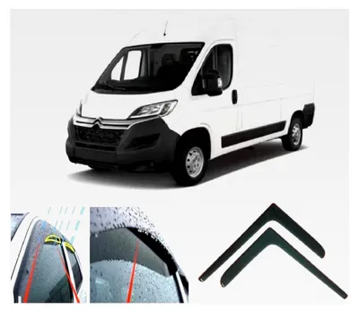 Produktbild von 2 Stück Windabweiser für FIAT Ducato, Peugeot Boxer, Citroen Relay/Jumper 2006-2022