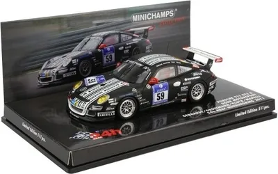 Zdjęcie produktu dla Porsche 911 GT3 R #59 24h ADAC Nürburgring 2011 - 1:43 - Minichamps