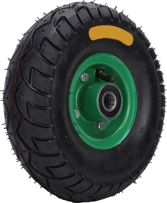Immagine prodotto di 10.5in 4.10/3.50-4 Costruito in 6204-2RS cuscinetto gomma gonfiabile carrello strumento ruota