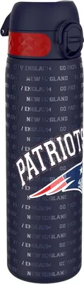 Produktbild von ION8 New England Patriots NFL schmale auslaufsichere Wasserflasche, Edelstahl 600ml