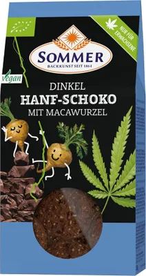 Immagine prodotto di Biscotti - Farro e canapa al cioccolato con radice di maca 150g