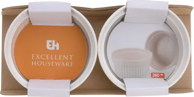 Zdjęcie produktu dla Koopman Zestaw 2 okrągłych naczyń do zapiekanek
