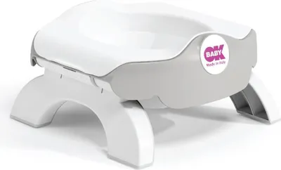 Produktbild von OKBABY Roady 39052088 Reisetöpfchen, zusammenklappbar, wird zum Toilettenverkleinerer, Taupe, 39052088, Grau