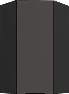 Produktbild von Hoher Eckschrank LUNARA 1 – 60 x 60 cm, Graphit/Schwarz