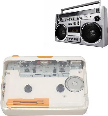 Produktbild von Tragbarer USB-Kassettenkonverter, MP3-Spieler, Plug-and-Play, Schwarz