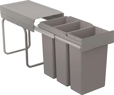 Immagine prodotto di Victory Abfallsammler 72233060Trio Deluxe 30 Liter hellgrau
