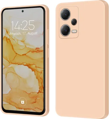 Produktbild von Hülle für Xiaomi Redmi Note 12 Pro+ Plus 5G Case Cover Bumper Silikon Softgrip Schutzhülle Farbe: Rosa