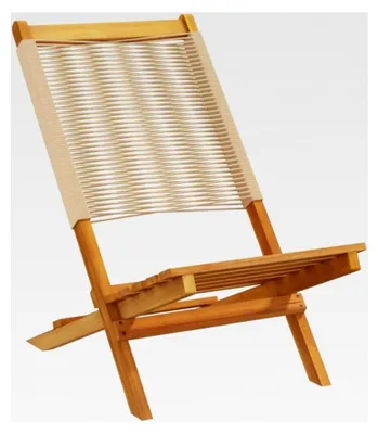 Produktbild von Klappbare Gartenstühle für den Außenbereich, 4 Stück, Beige, Akazienholz