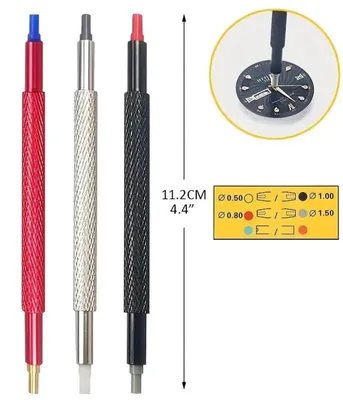 Image de Outil de réparation de montres, en acier inoxydable, design ergonomique, 1 pièce