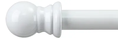 Gardinenschiene weiß, ausziehbar 76-110 cm, Edelstahl
