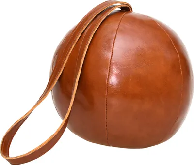 Produktbild von TOPANBIETER 999 Türstopper Kunstlederball mit Schlaufe Bodenstopper Türsack Türkeil Deko