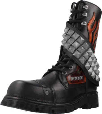 Produktbild von NEW ROCK M262 C3 Plateau Schnürstiefel Schwarz