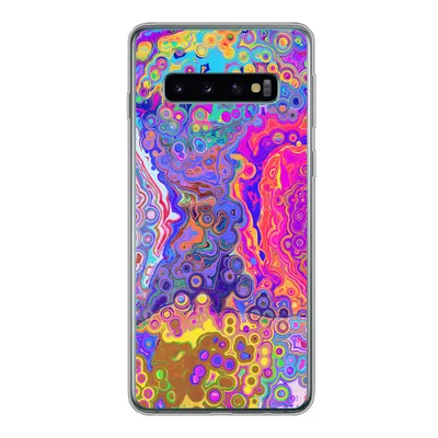 Produktbild von MuchoWow® Handyhülle Schutzhülle Hülle für Samsung Galaxy S10 Kunst - Formen - Farbe - Psychedelisch Silikon Softcase Handy Hülle - Handytasche