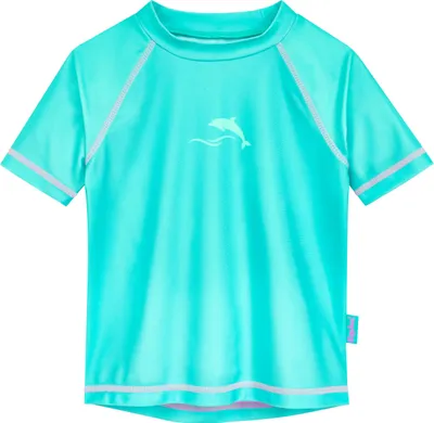 Produktbild von Playshoes Uni Kinder Badeshirt Rash-Guard-Shirt, Türkis Batik, 122-128