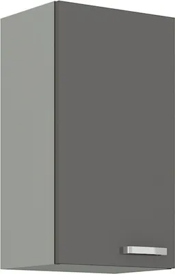 Produktbild von Küchen Hängeschrank 40 Hochglanz Grau Küchenzeile Küchenblock Küche Grey Bianca