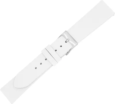 Produktbild von Minott Uhrenarmband weiß Easy Click  Hochglanz  Europa, Stegbreite:18mm, Schließe:Silbern