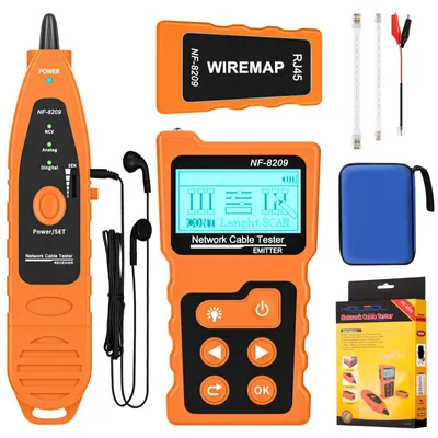 Zdjęcie produktu dla Tester kabli sieciowych, lokalizator kabli sieciowych do kabli Cat5/Cat6