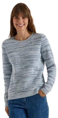 Produktbild von Cecil Damen Pullover mit Rundhals und Space-Dye-Optik