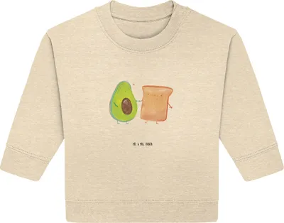 Produktbild von Mr. & Mrs. Panda Organic Baby Pullover Avocado Toast 24. - 36. Monat - Natural Raw - Geschenk, Freundin, Hochzeit, Bullover