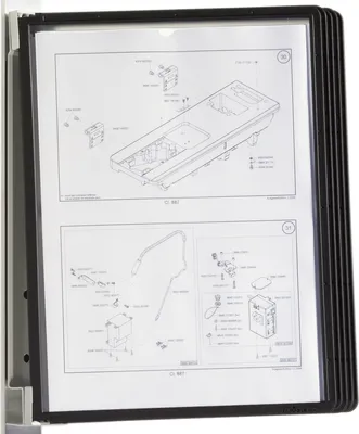 Produktbild von Wandhalter für Sichttafeln A4 Vario Magnet Wall 5 mit 5 Tafeln schwarz Packung mit 5 Stück