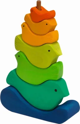 Produktbild von Happy Kidz Steckturm Vogel 21403215059