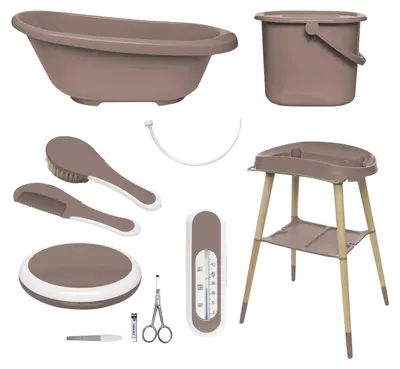Produktbild von Bébé-Jou Sense Badeset – 7-teilig - Mocha Mousse | Badewannen