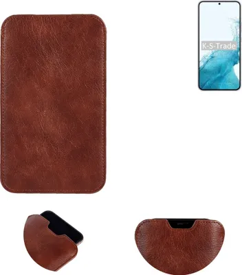Produktbild von K-S-Trade Schutzhülle Handyhülle kompatibel mit Samsung Galaxy S22+ Exynos Handytasche Kunstleder Sleeve in braun