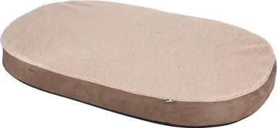 Produktbild von Kerbl Memory-Schaum Hundematratze Oval 120 x 72 cm Beige und Grau 80334