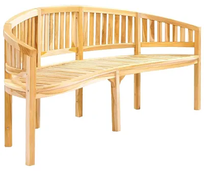 Produktbild von vidaXL Bananenbank 200 cm Massivholz Teak