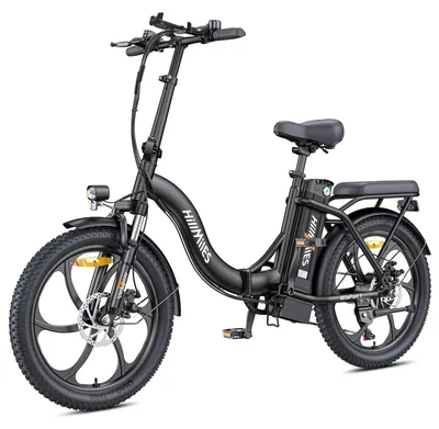 Obrázek produktu pro MilePort 1 – skládací elektrokolo – motor 250 W – akumulátor 36 V, 13 Ah – rychlost 25 km/h – široké pneumatiky 50,8 x 7,6 cm – dojezd až 100 km – černá