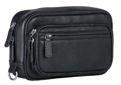 Image de LEONHARD HEYDEN Cuir trousse de toilette Berlin Toilet Bag Black noir