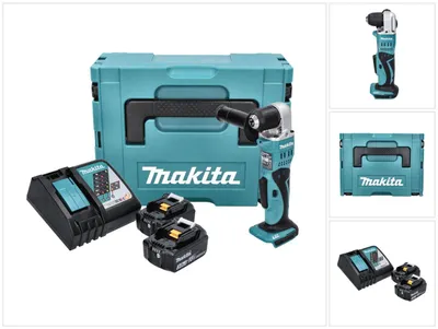 Zdjęcie produktu dla Akumulatorowa wiertarko-wkrętarka kątowa Makita DDA 351 RFJ 18 V 13,5 Nm + 2x akumulator 3,0 Ah + ładowarka + Makpac