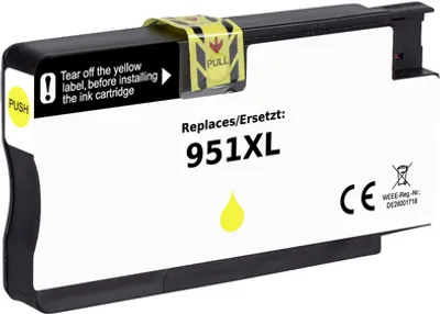 Zdjęcie produktu dla Renkforce RF-5706060, Wysoka (XL) wydajność, Żółty, 1 szt., 1500 stron(y), Jednopak