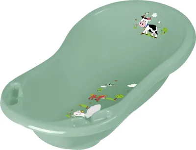 Produktbild von keeeper kids Babywanne "maria Funny Farm" mit Stöpsel grün